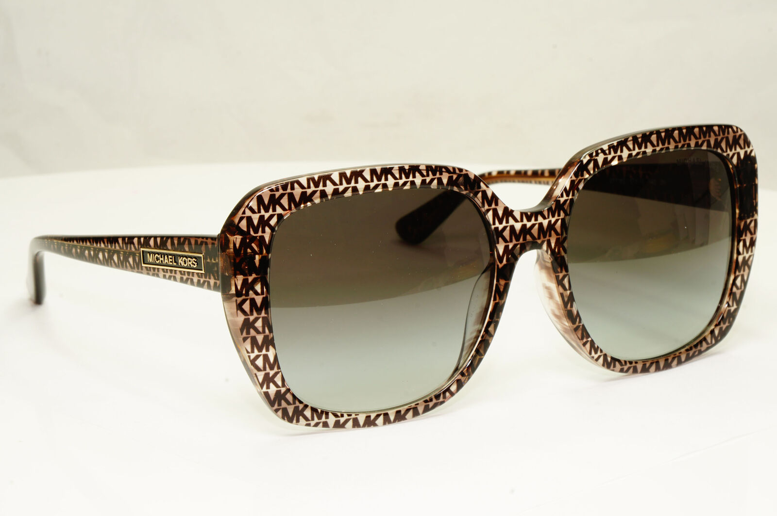 Michael Kors Oversized MK Logo Print Brown Sunglasses MK 2140F Manhasset 37778G