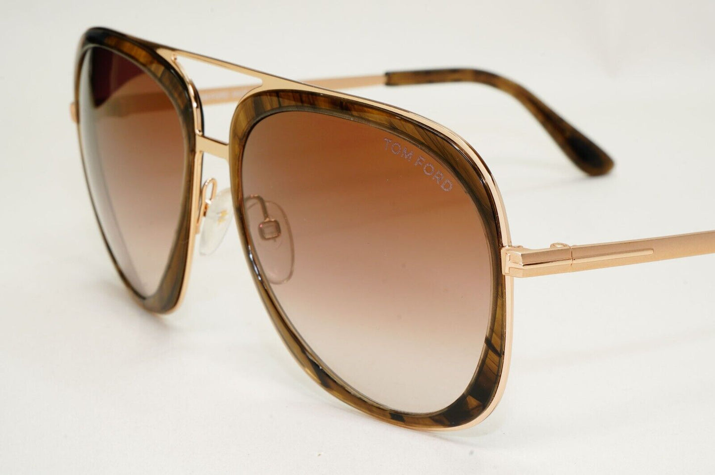 Tom Ford Sunglasses Sam Gold Gradient Brown Square Pilot FT0469 TF 469 50C [a]