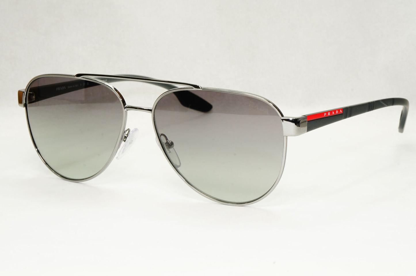 Prada Sunglasses Grey Gunmetal Gradient Metal Pilot PS54TS SPS 54T 5AV-3M1