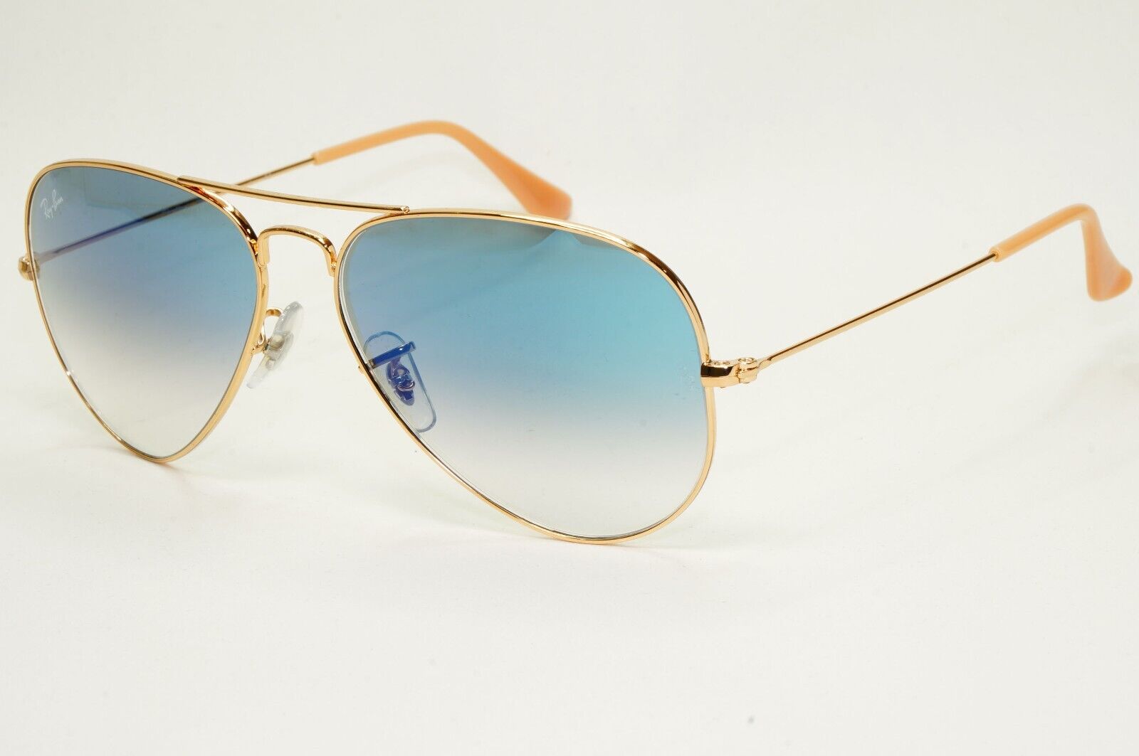 Ray-Ban Sunglasses Aviator Gold Blue Gradient Pilot RB 3025 001/3F 58mm