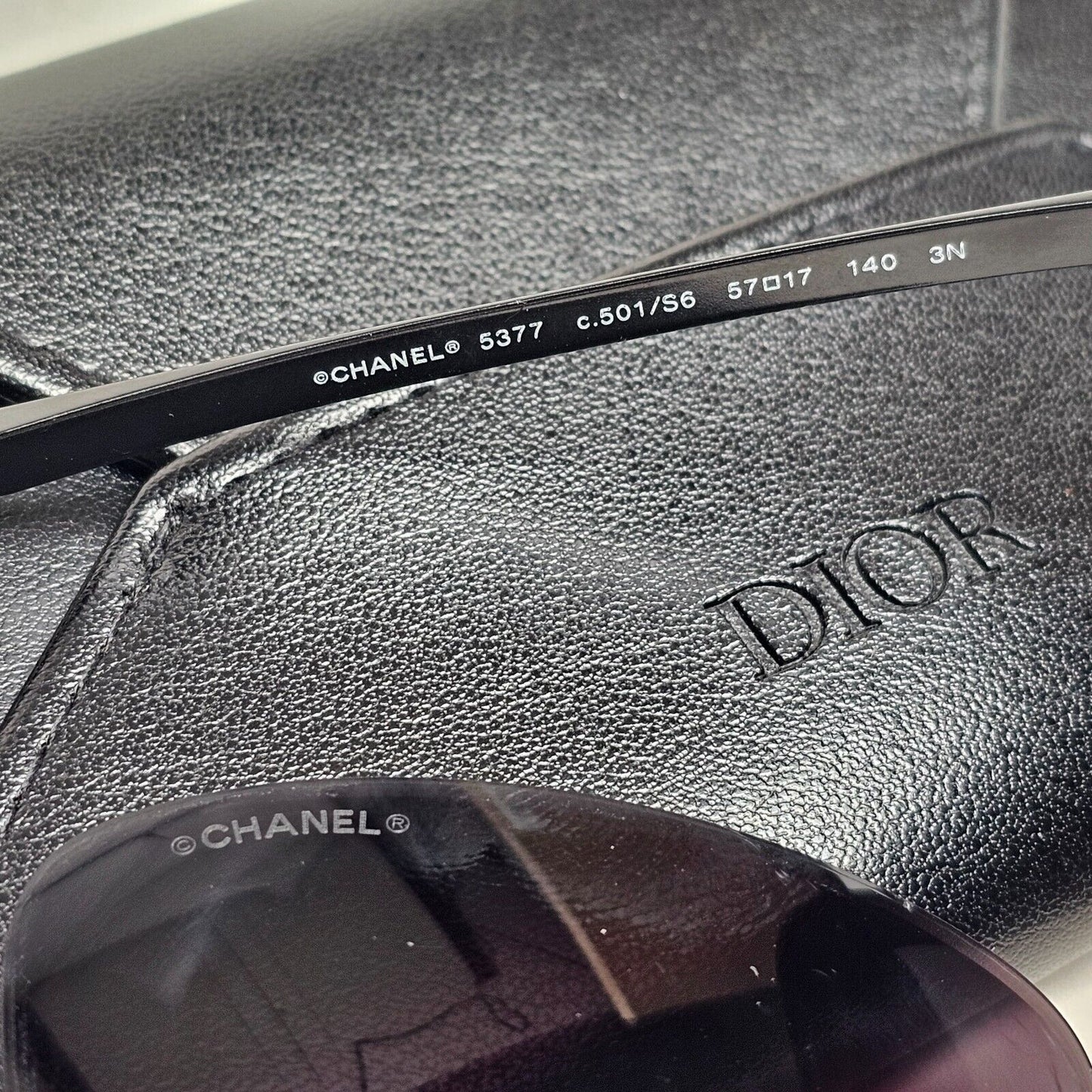 Chanel Sunglasses Black Glossy Butterfly Square 5377 c.501/S6 261124