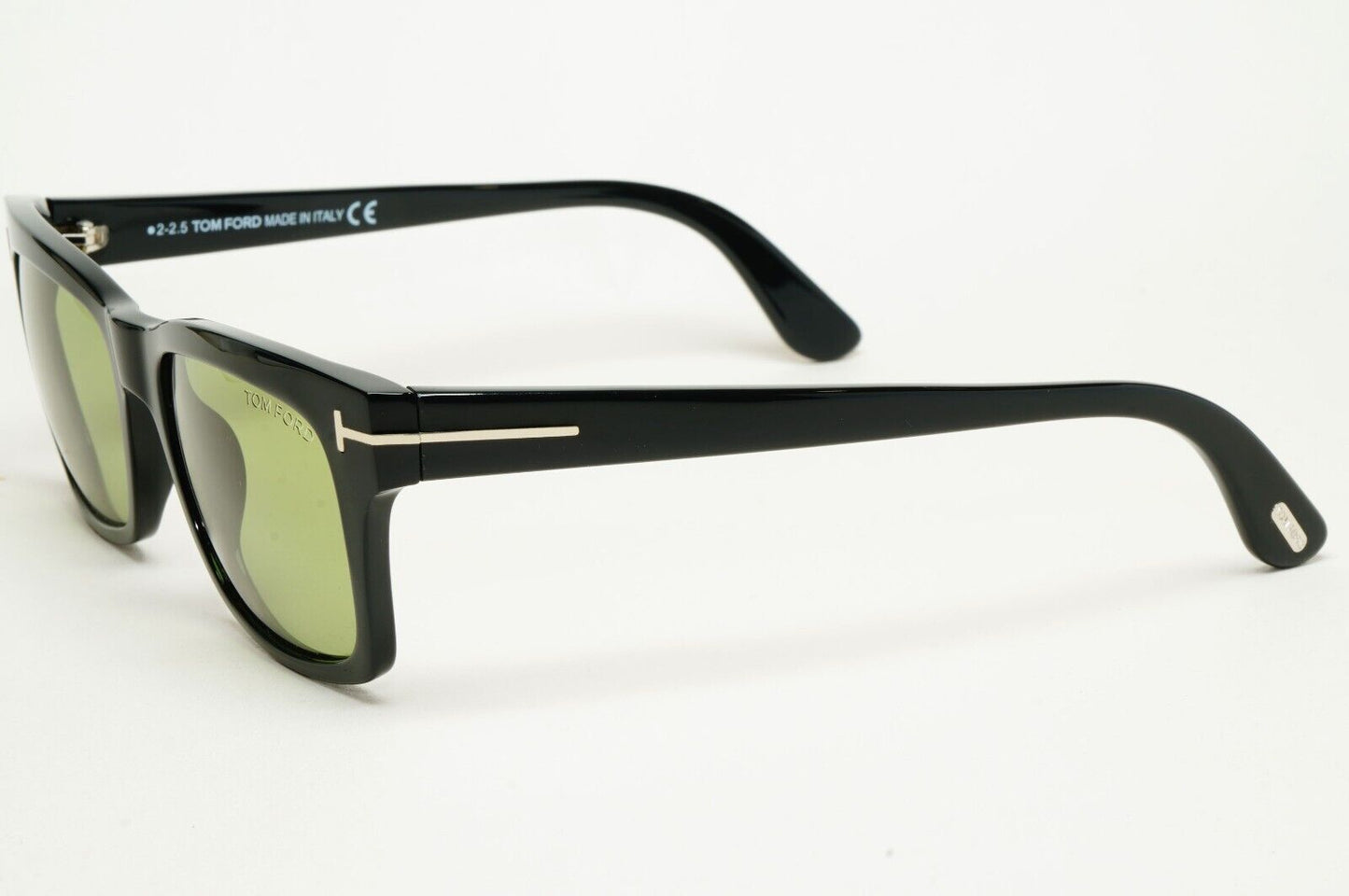 Tom Ford Sunglasses Frederik Black Glossy Green Square FT0494 TF 494 01N