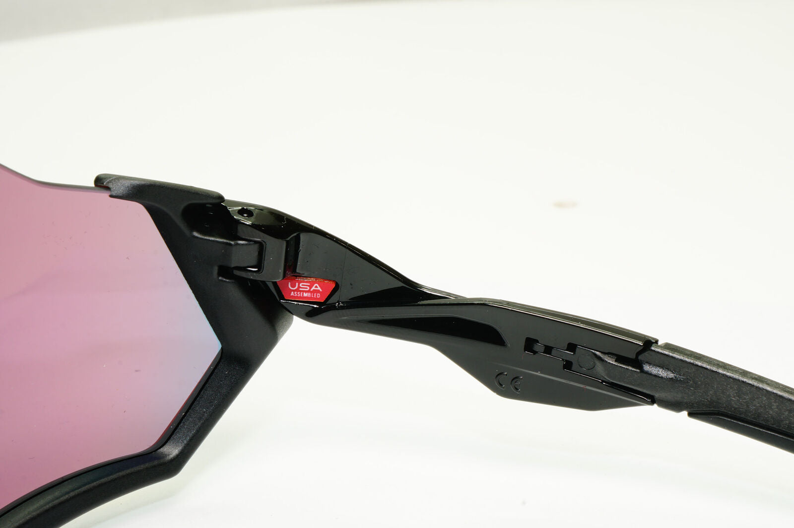 Oakley Flight Jacket Sunglasses Red Mirror Orange Black Prizm Road OO 9401 0137