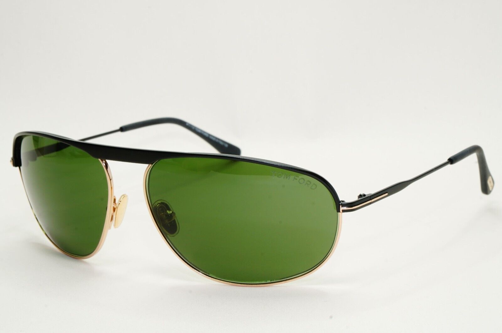 Tom Ford Sunglasses Gabe Black Gold Green Wrap Pilot FT0774 TF 774 02N 63mm