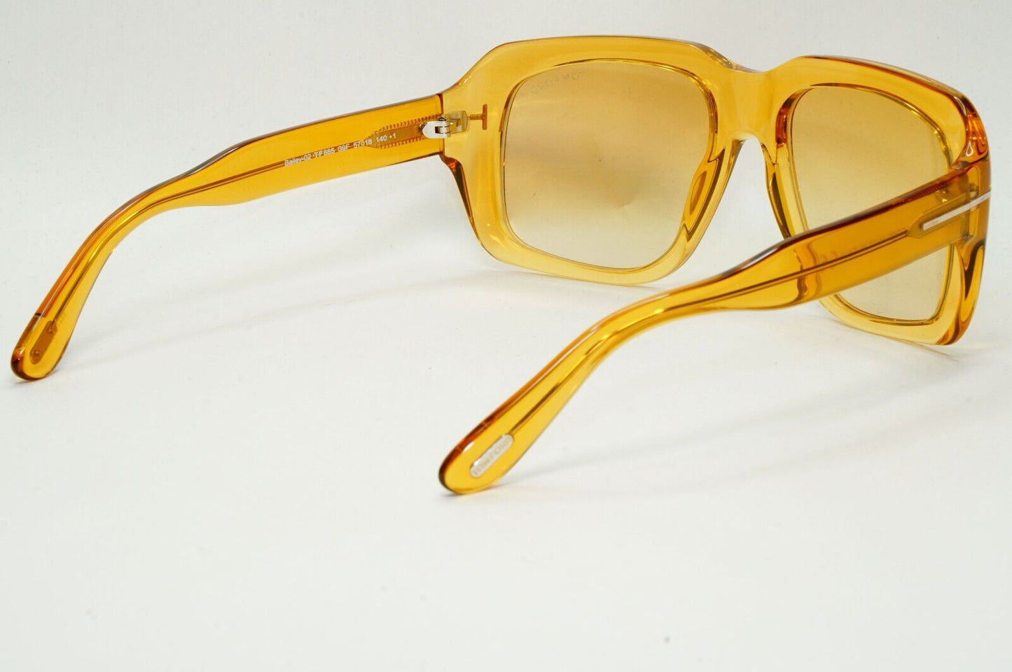 Tom Ford Sunglasses Bailey-02 Yellow Honey Transparent Square FT0885 TF 885 39F