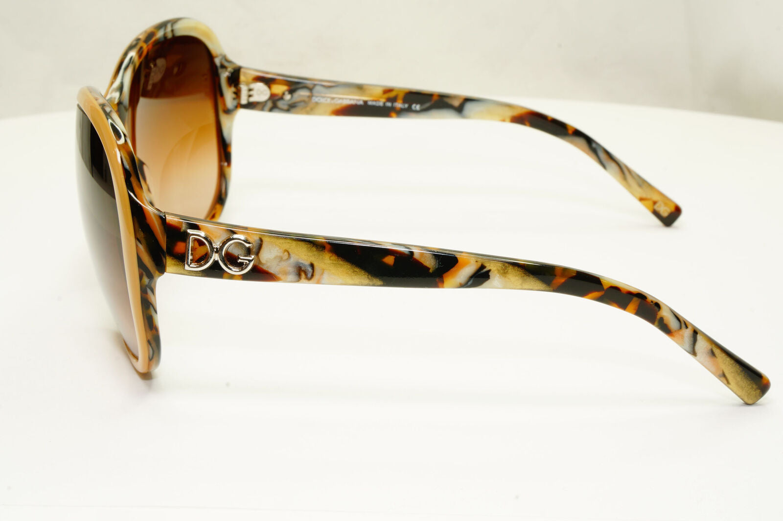 Authentic Dolce & Gabbana Womens Sunglasses Marble Brown DG 4048 851/13 240122