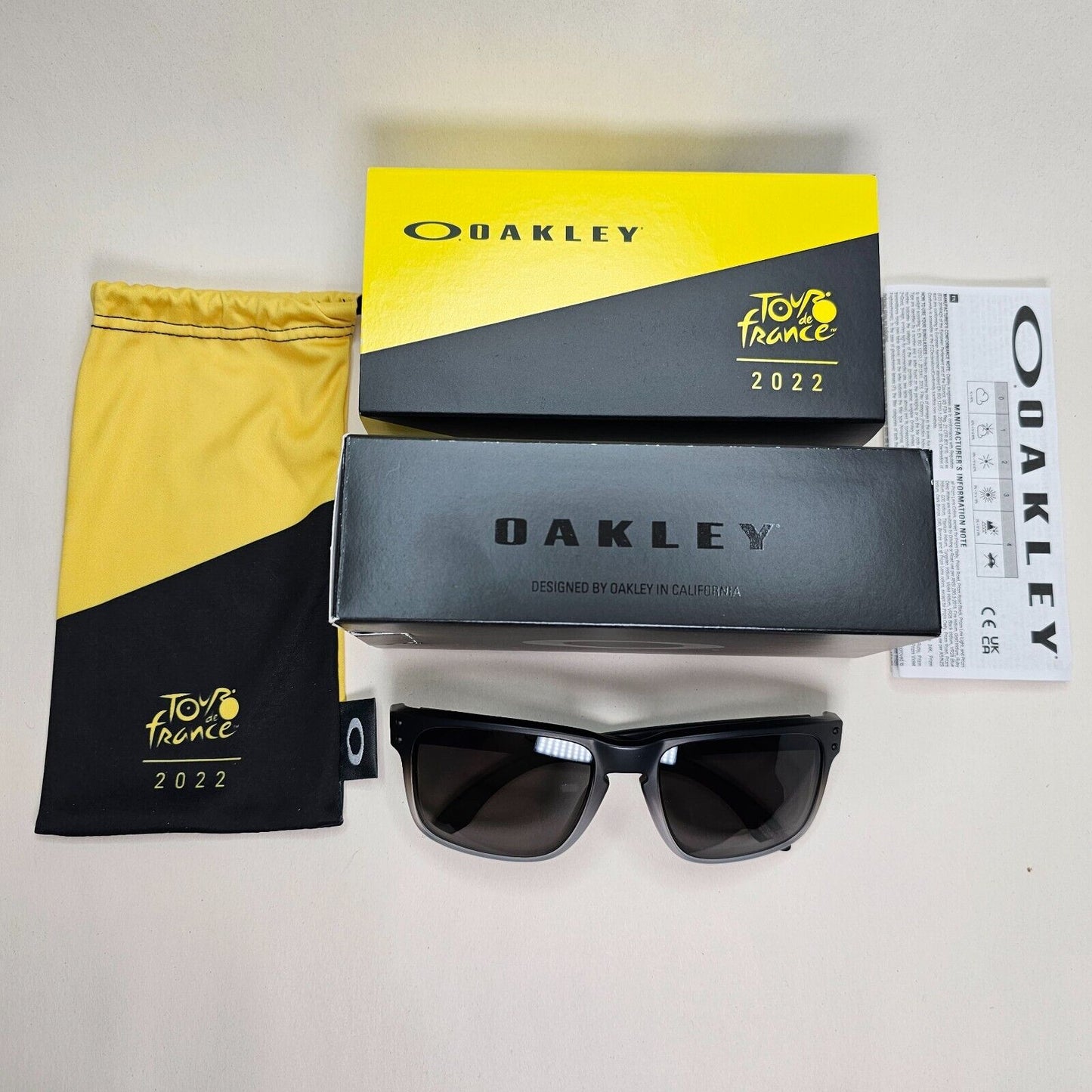 Oakley Sunglasses OO 9102 Holbrook Tour De France 2022 Prizm Grey Black Matte W1