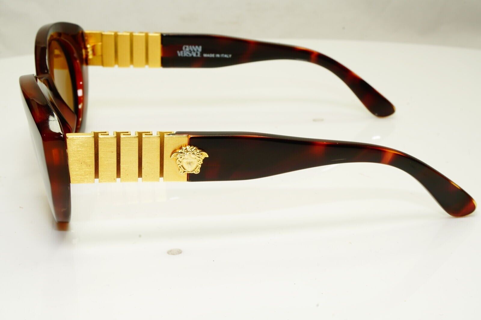 Gianni Versace Sunglasses 1996 Vintage Brown Gold Medusa MOD 480/B COL 900