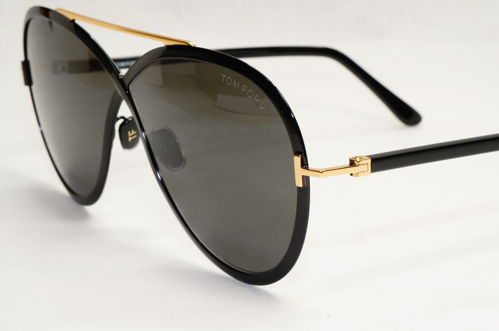 Tom Ford Sunglasses Rickie Black Gold Grey Pilot Unisex FT1007 TF 1007 01A 65mm