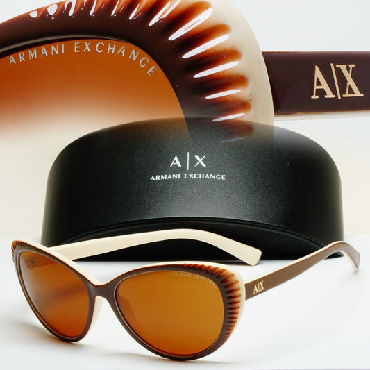 Armani Exchange Sunglasses 2015 Brown Cat Eye AX 4013 8058/73 221124