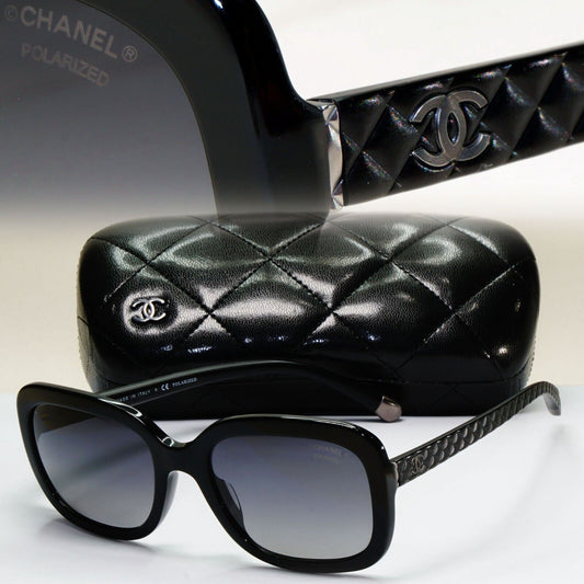 Chanel Sunglasses Black Polarised Square Grey Gradient 5329-A c.501/S8 171024