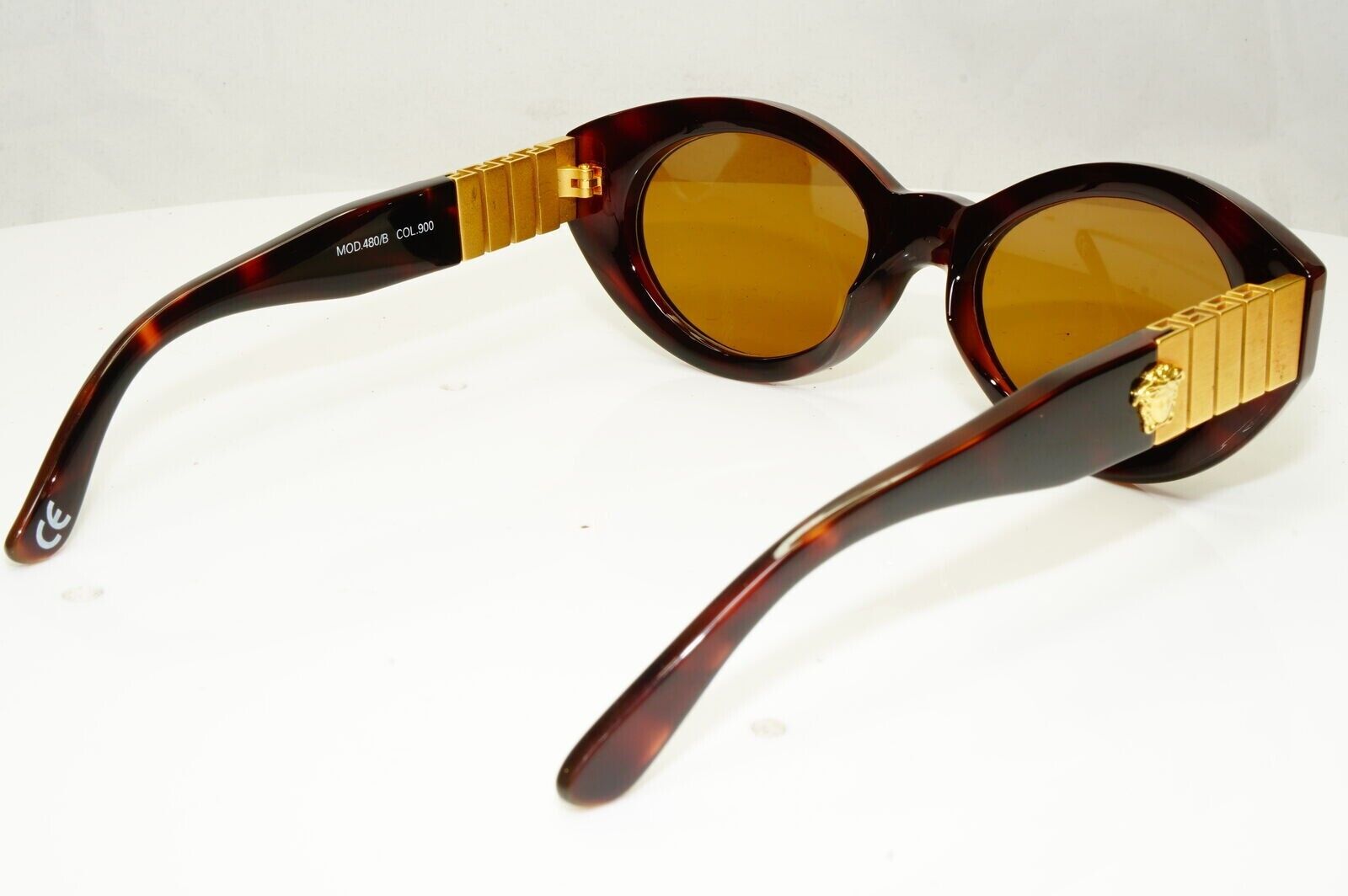 Gianni Versace Sunglasses 1996 Vintage Brown Gold Medusa MOD 480/B COL 900