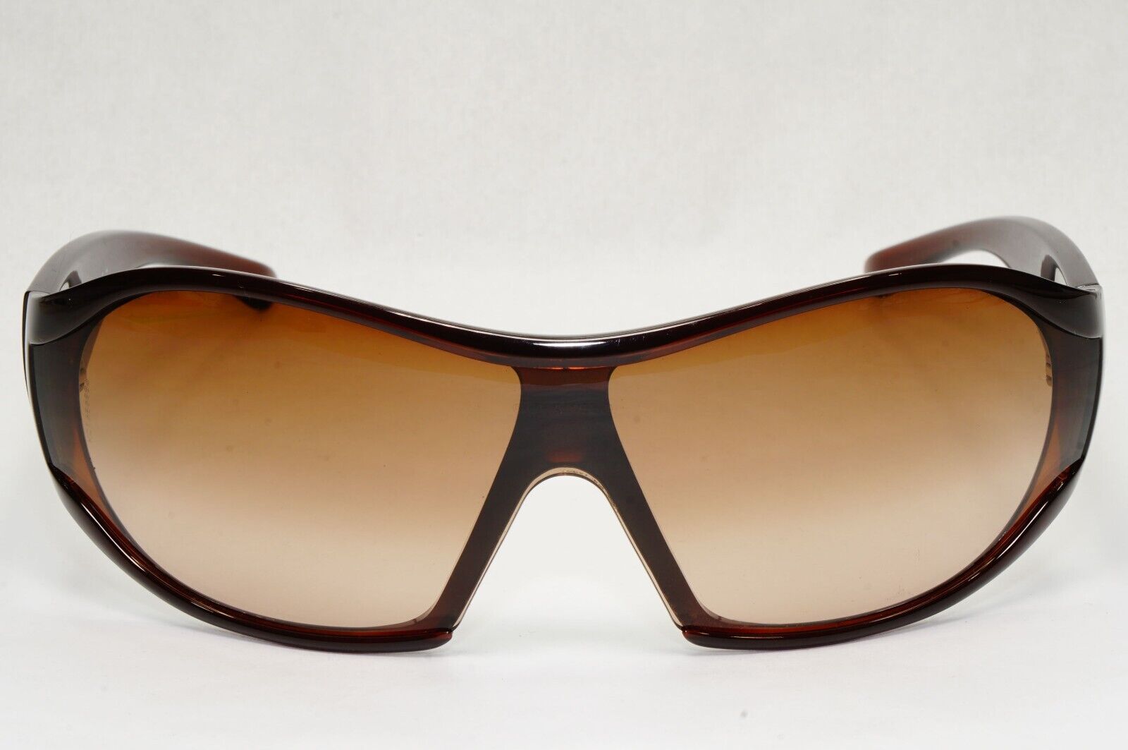 Chanel Sunglasses 2008 Vintage Shield Wrap Brown Visor 6017 c.538/13 121223