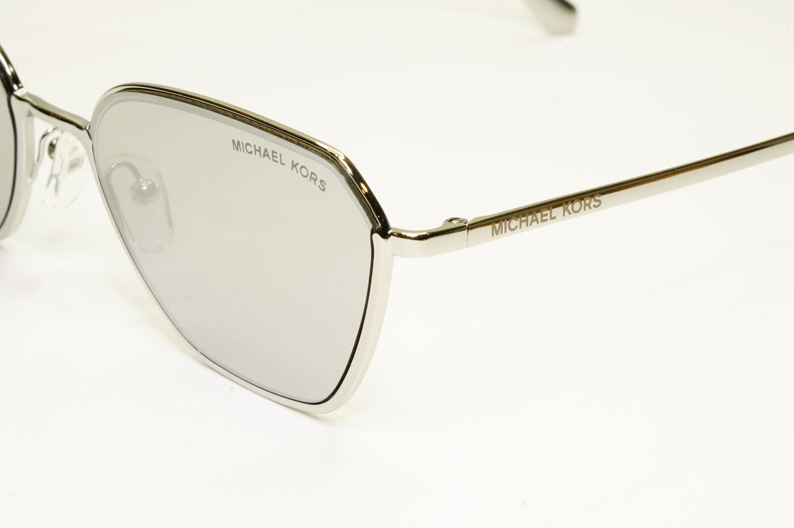 Michael Kors Womens Silver Mirror Metal Square Sunglasses MK 1081 Delphi 10146G