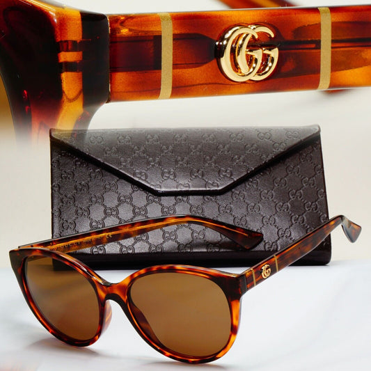 Gucci Sunglasses 2020 Brown Tortoiseshell Gold GG 0631S 002 56mm 270924