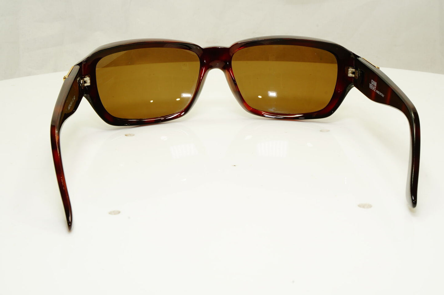 Gianni Versace 1996 Mens Vintage Brown Gold Medusa Sunglasses MOD 412/A COL 900