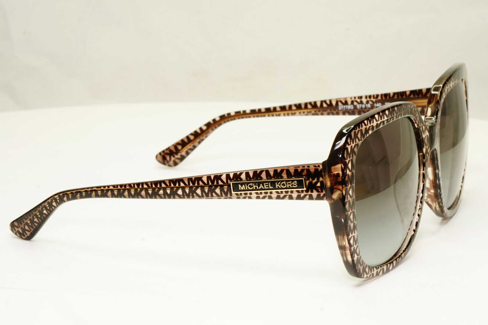 Michael Kors Oversized MK Logo Print Brown Sunglasses MK 2140F Manhasset 37778G