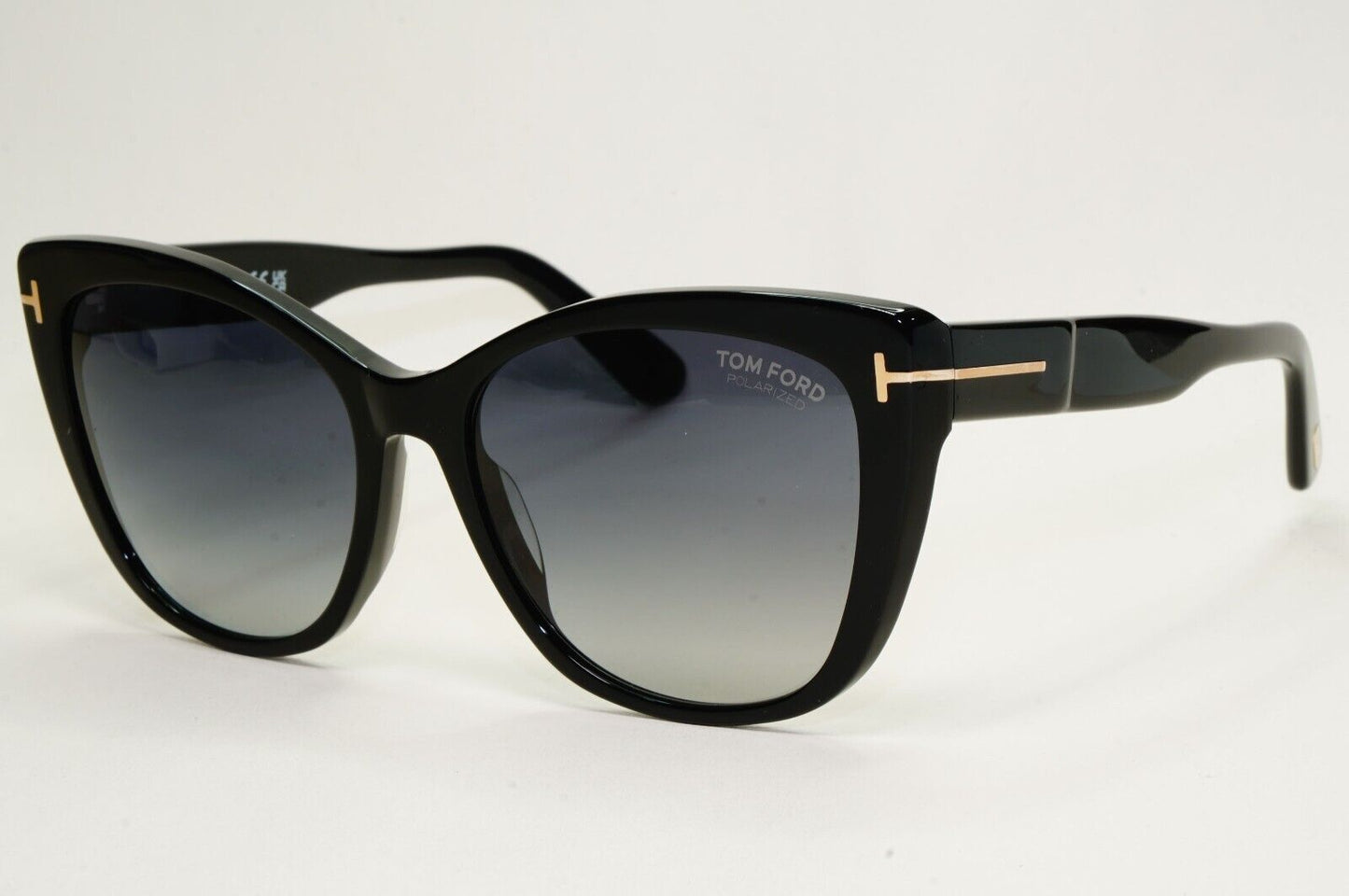 Tom Ford Sunglasses Nora Black Polarised Square Grey Gradient FT0937 TF 937 01D