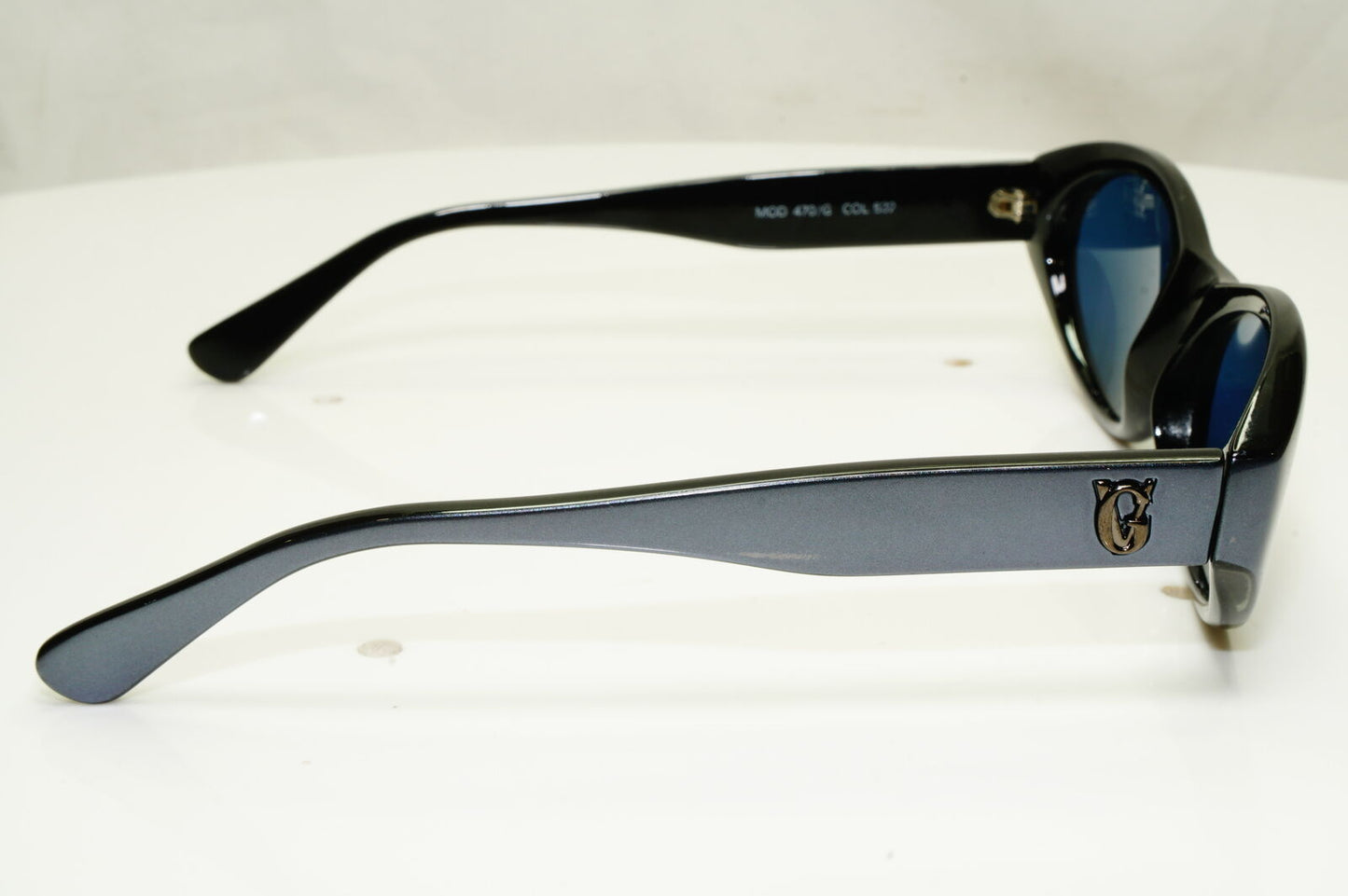 Gianni Versace 1996 Unisex Vintage Blue Sunglasses GV MOD 470/G COL 532