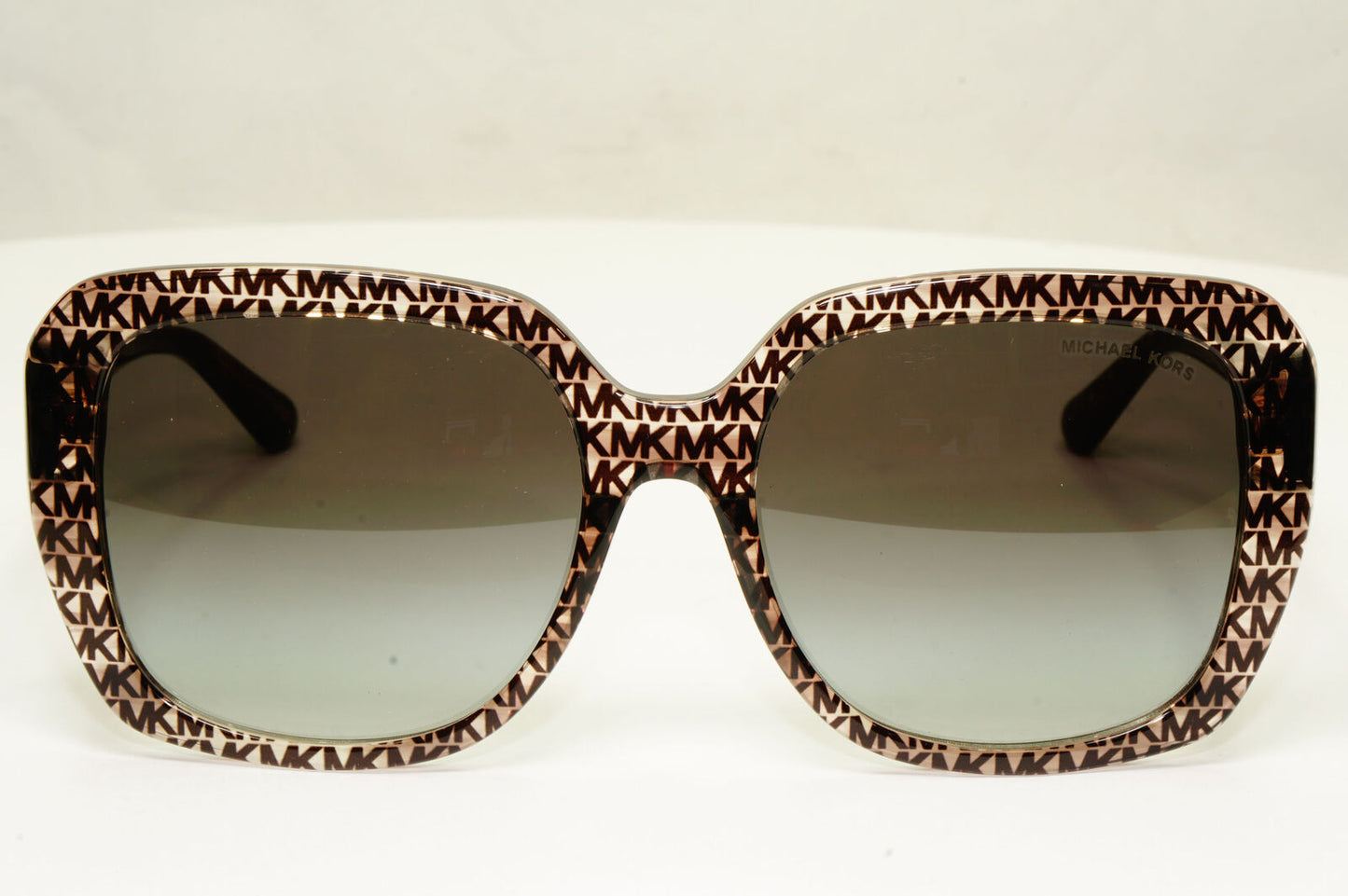 Michael Kors Oversized MK Logo Print Brown Sunglasses MK 2140F Manhasset 37778G