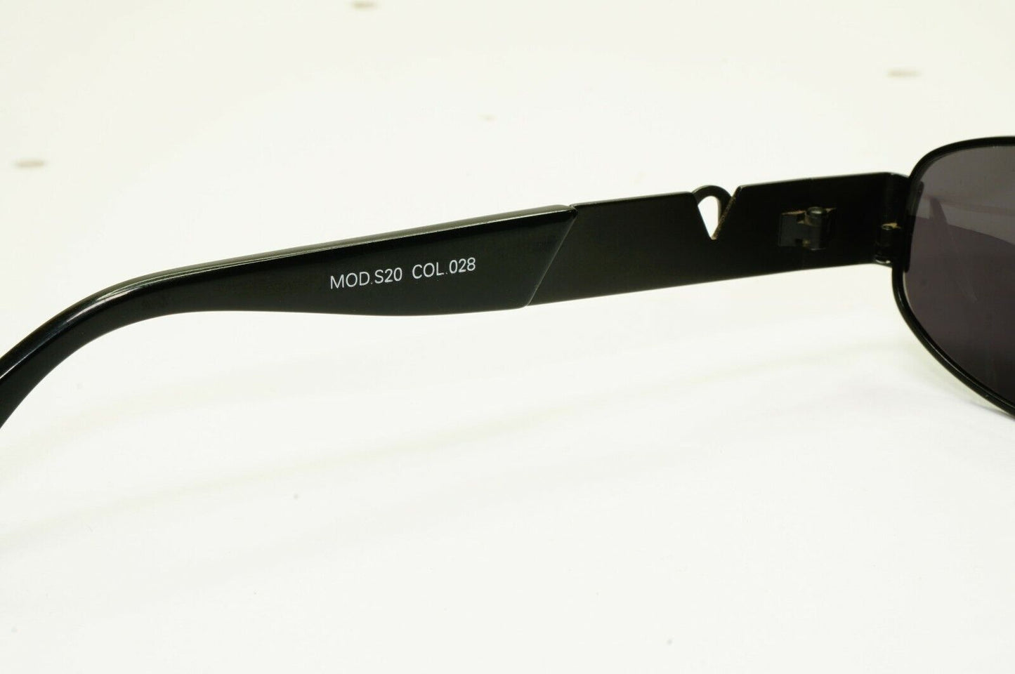 Gianni Versace 1996 Vintage Black Rectangle Metal Sunglasses MOD S20 COL 028