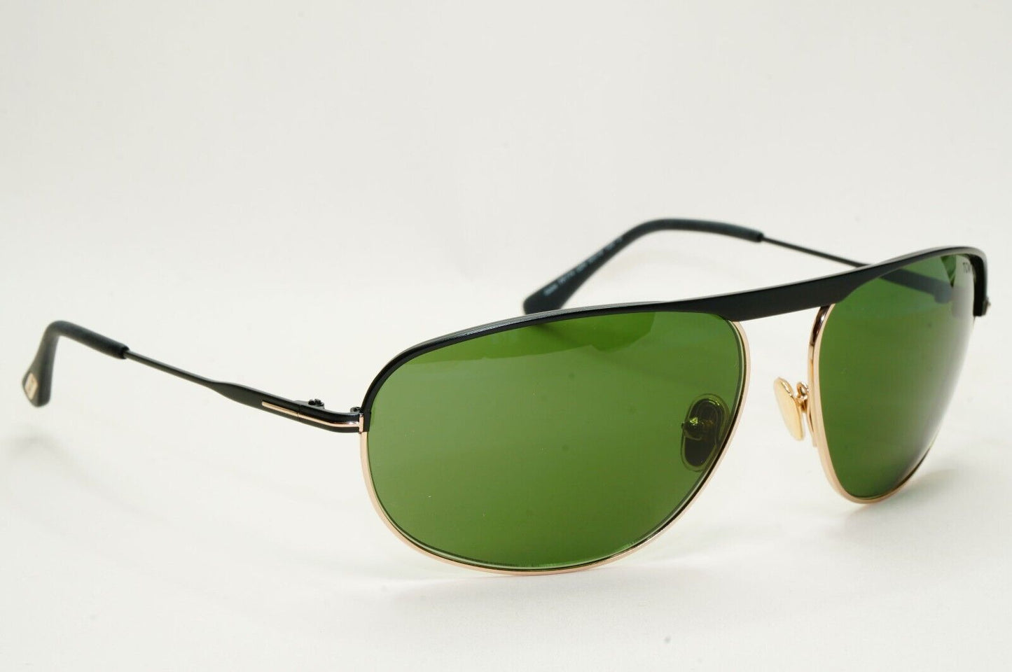 Tom Ford Sunglasses Gabe Black Gold Green Wrap Pilot FT0774 TF 774 02N 63mm