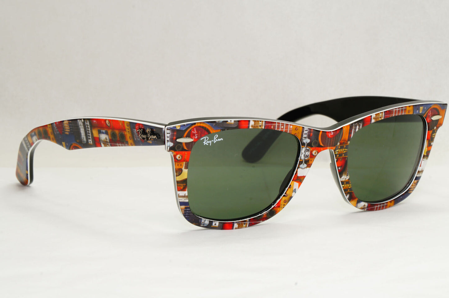 Ray-Ban Sunglasses Guitar Music Rare Prints Series 9 Vintage RB 2140 1121 070224