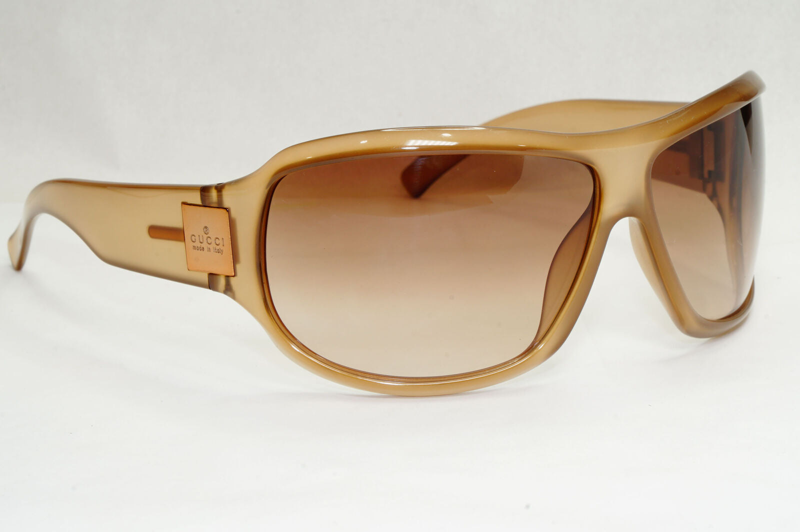 Gucci Sunglasses 2001 Vintage Brown Wrap Large Oversized GG 1562/S REP5E 270124