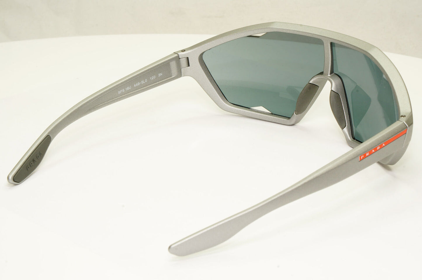 Prada Shield Visor Grey Sunglasses Sailing Cycling Ski PS 16US SPS 16U 449-5L0