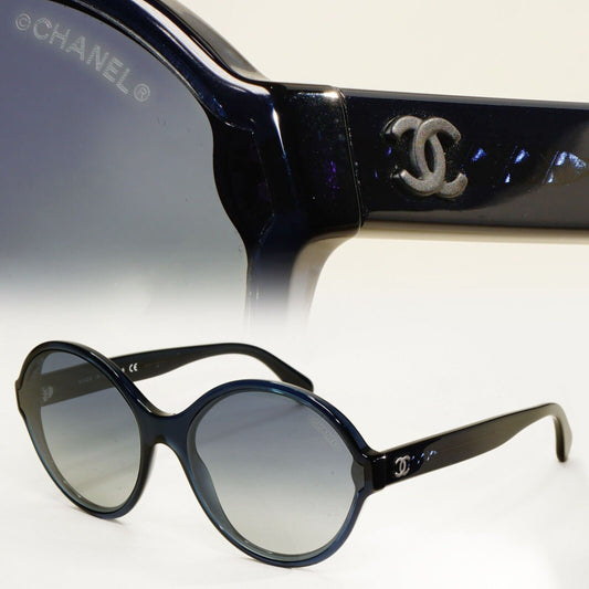 Chanel Sunglasses Dark Blue Gradient Round 5387 c.1390/1G 58mm