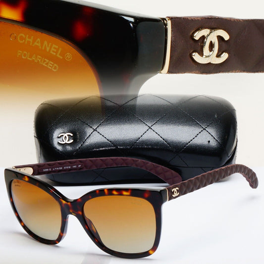 Chanel Sunglasses Polarized Brown Tortoise Gradient 5288-Q c.714/S9 57mm 261124