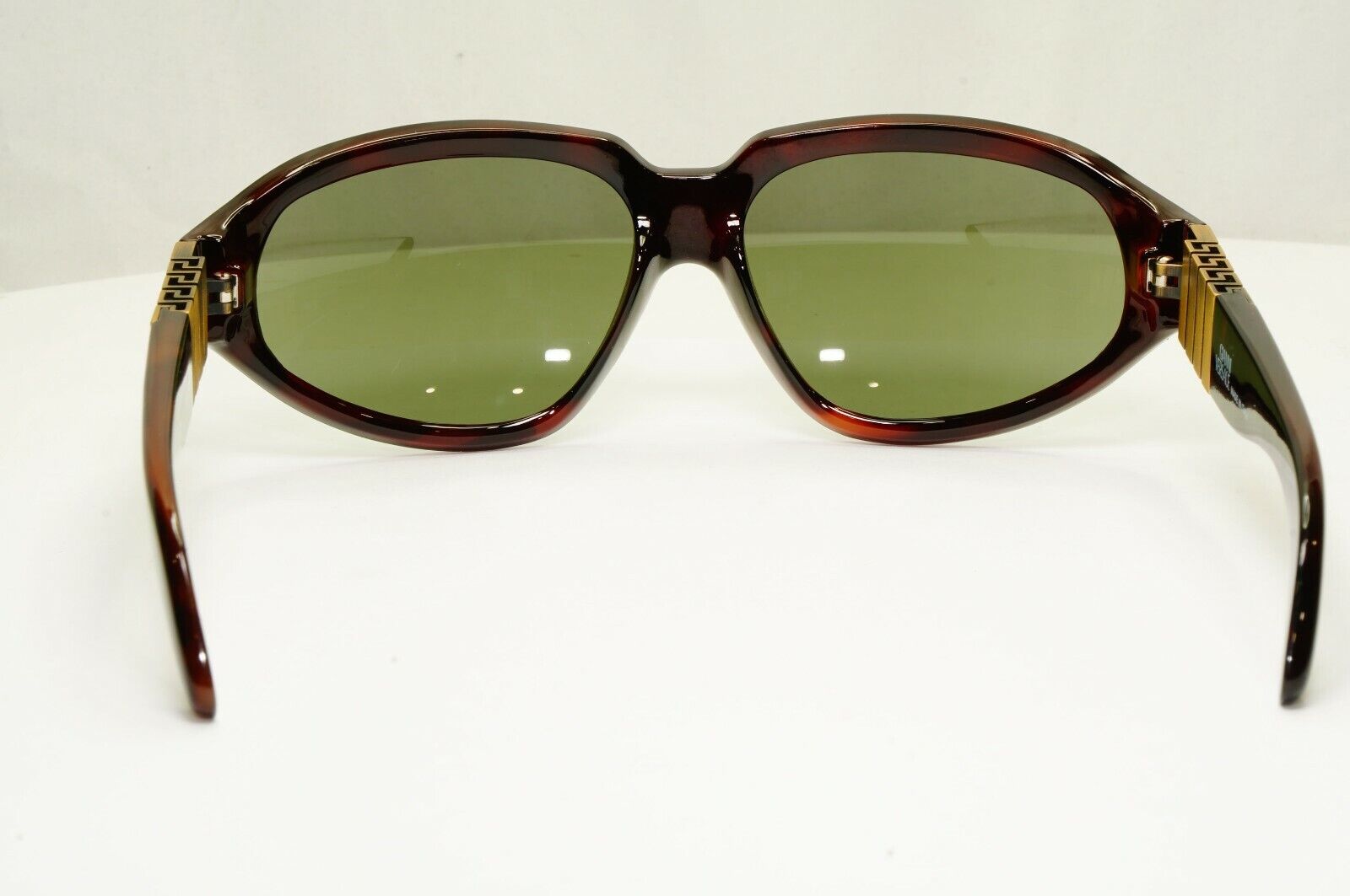 Gianni Versace 1996 Mens Vintage Brown Square Sunglasses Meander MOD 530 COL 900