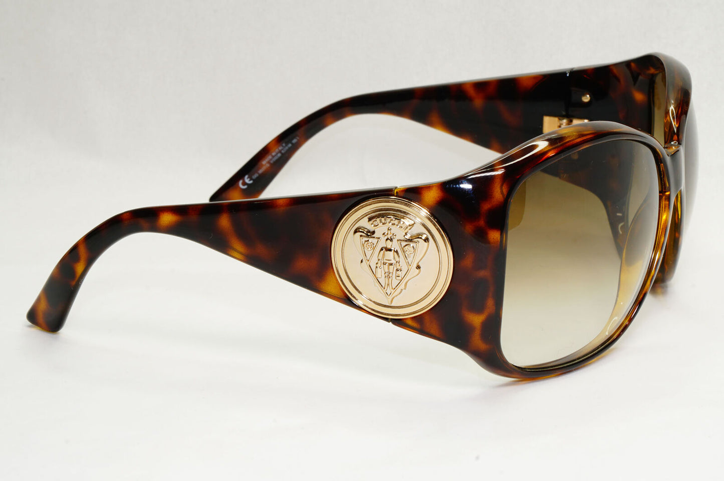 Gucci Sunglasses 2008 Vintage Brown Gold Oversized Large GG 3027/S V08DB 070224