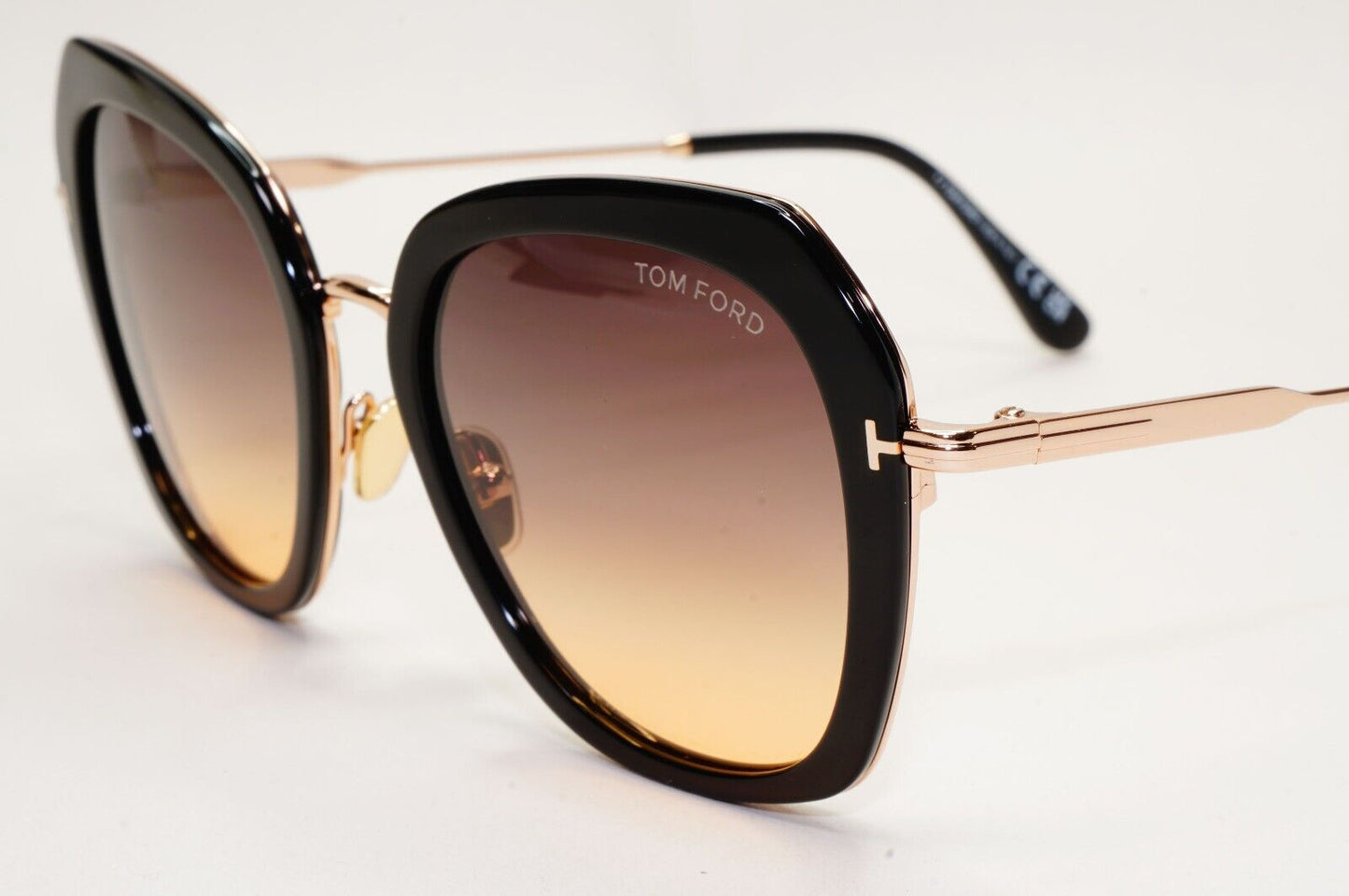 Tom Ford Sunglasses Kenyan Black Gold Brown Gradient FT0792 TF 792 01B 54mm