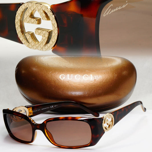 Gucci Sunglasses 2012 Brown Gold Tortoiseshell Square GG 3504/S 79104 120124