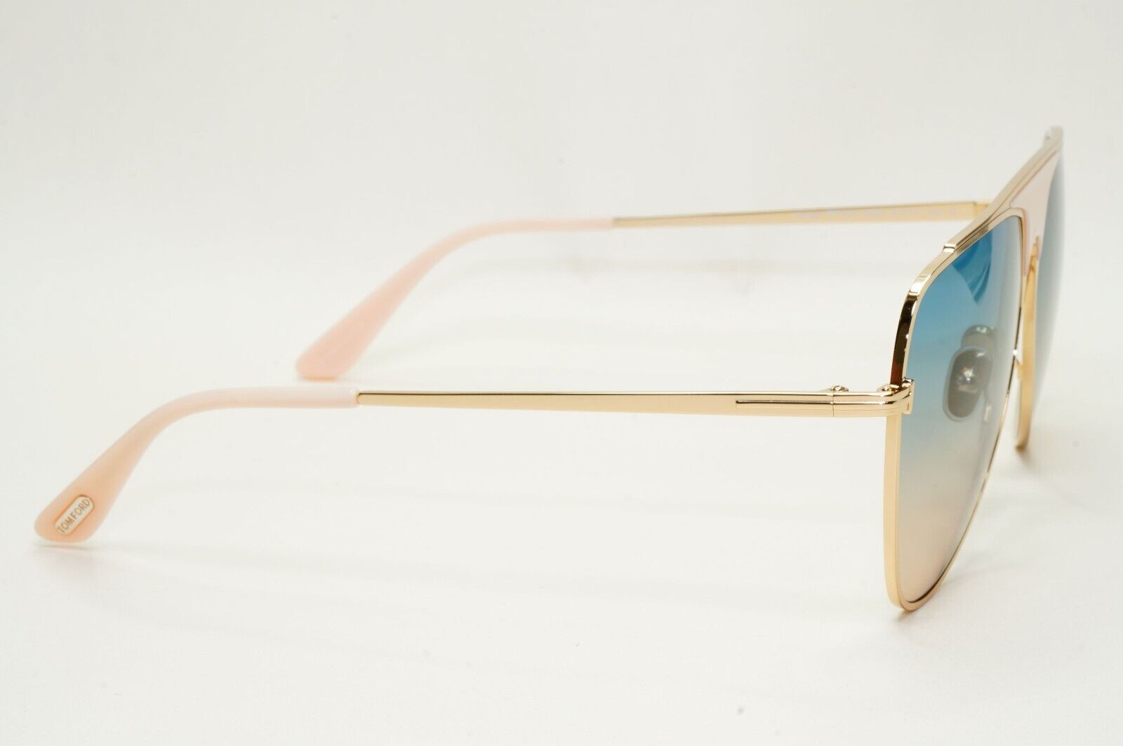 Tom Ford Sunglasses Ethan Gold Blue Gradient Pilot Metal FT0935 TF 935 28W 60mm