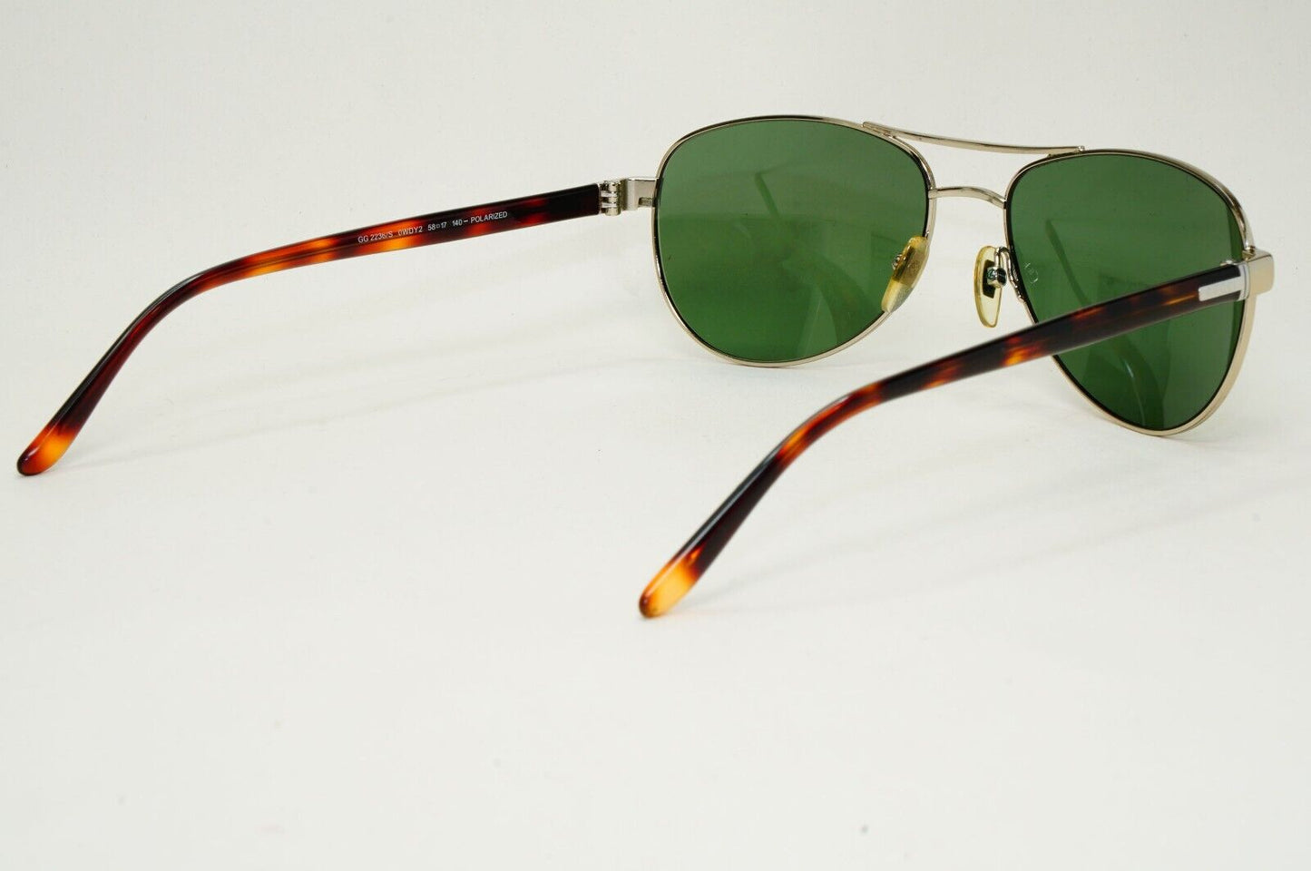 Gucci Sunglasses 2013 Vintage Gold Pilot Green Brown GG 2236/S 0WDY2 081124