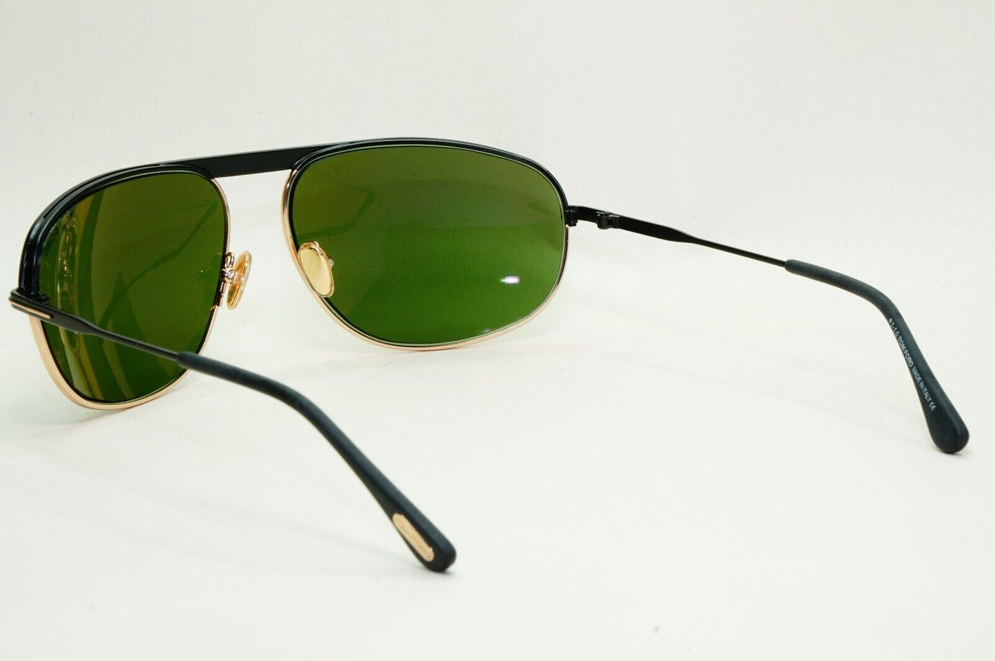 Tom Ford Sunglasses Gabe Black Gold Green Wrap Pilot FT0774 TF 774 02N 63mm