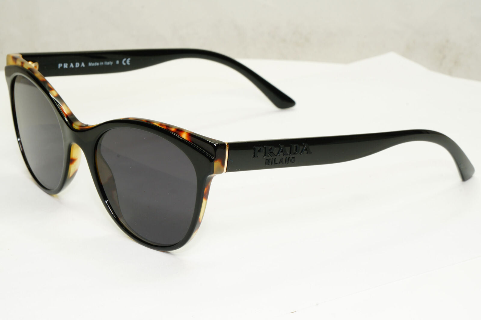 Prada Sunglasses Black Glossy Fashion Designer PR05WV VPR 05W 389-1O1 180323