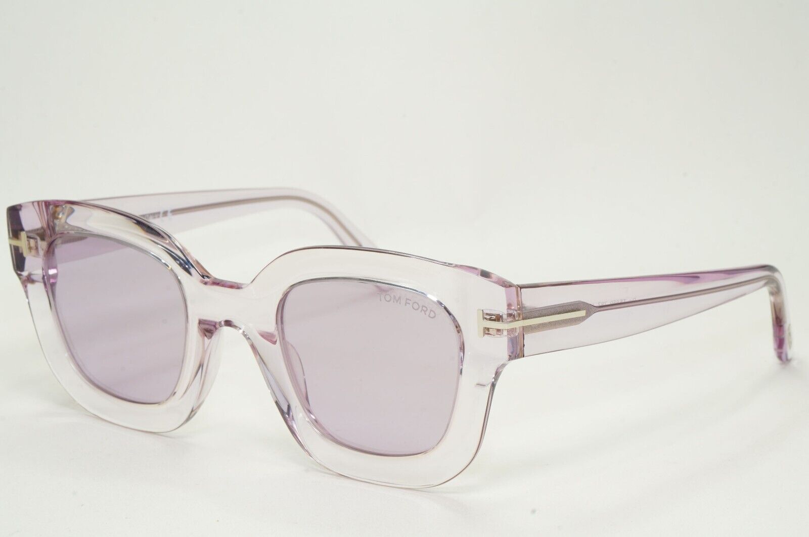 Tom Ford Sunglasses Pia Lilac Pale Transparent Square FT0659 TF 659 78Z 48mm