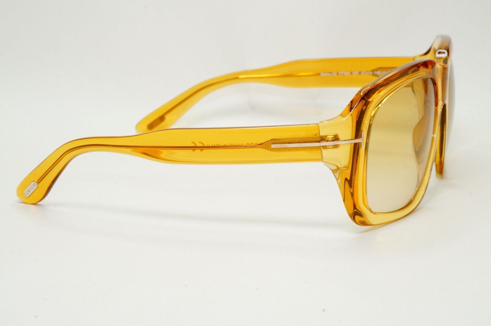 Tom Ford Sunglasses Bailey-02 Yellow Honey Transparent Square FT0885 TF 885 39F