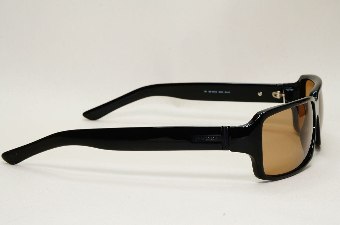 Gucci Sunglasses 1998 Vintage Black Brown Yellow Wrap GG 1451/S 807IH 141024