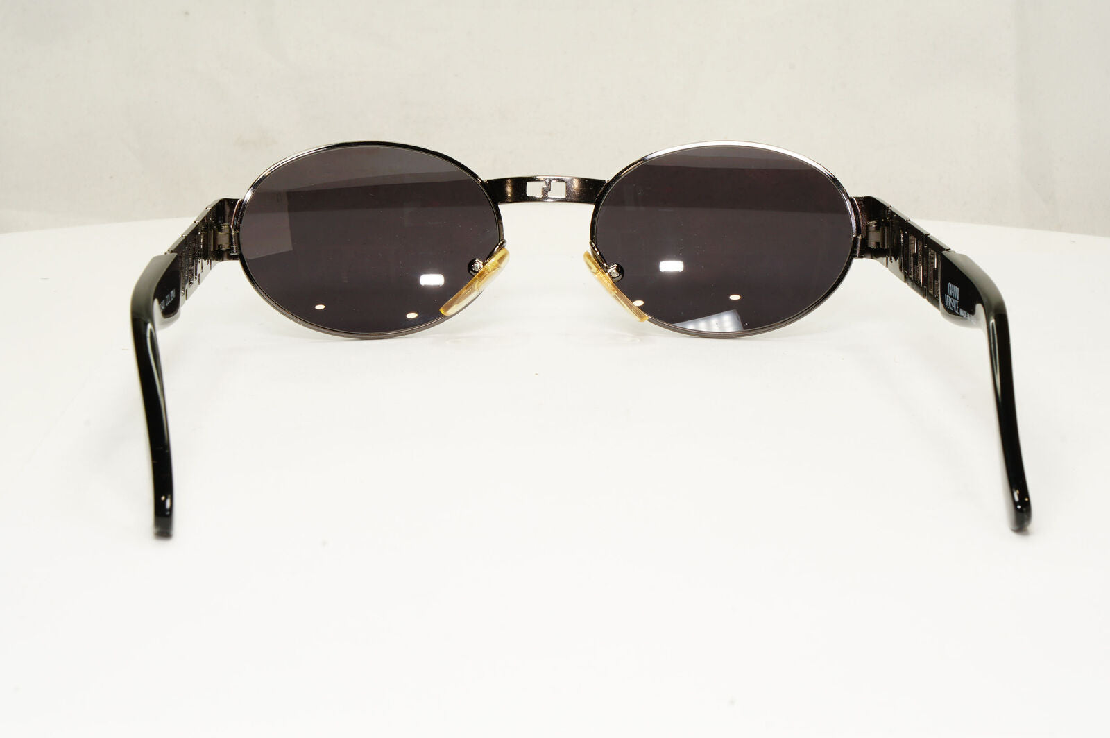 Gianni Versace 1996 Vintage Gunmetal Medusa Metal Sunglasses MOD S43 COL 89M