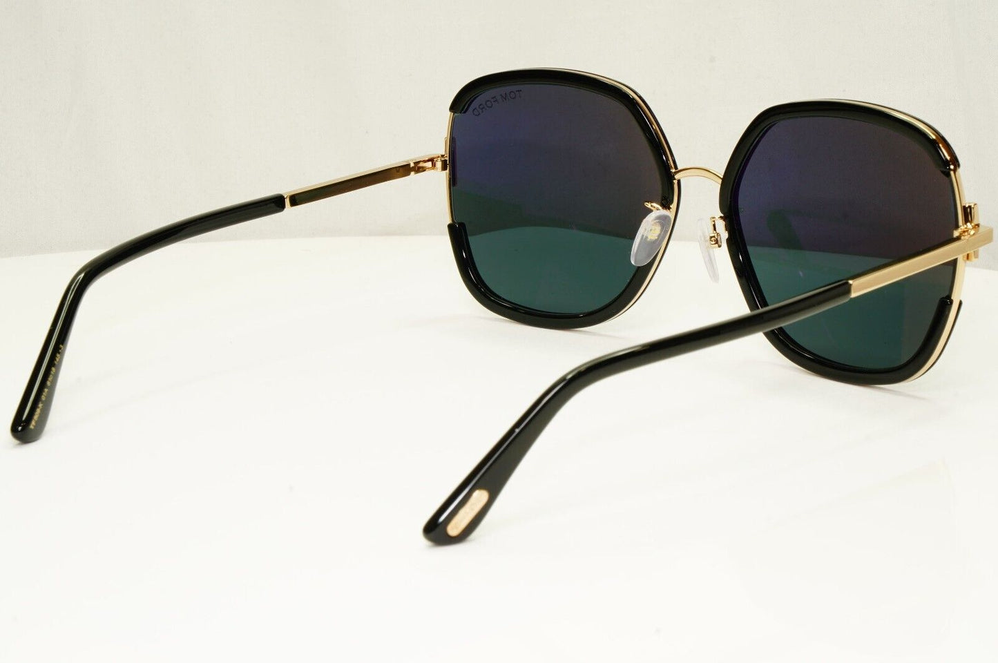 Tom Ford Oversized Black Sunglasses Gold Large Square TF 809 K 01A [a] 37269