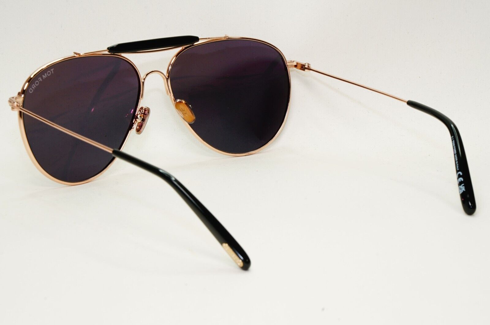 Tom Ford Sunglasses Gold Black Metal Pilot Raphael-02 FT0995 TF 995 28A 59mm