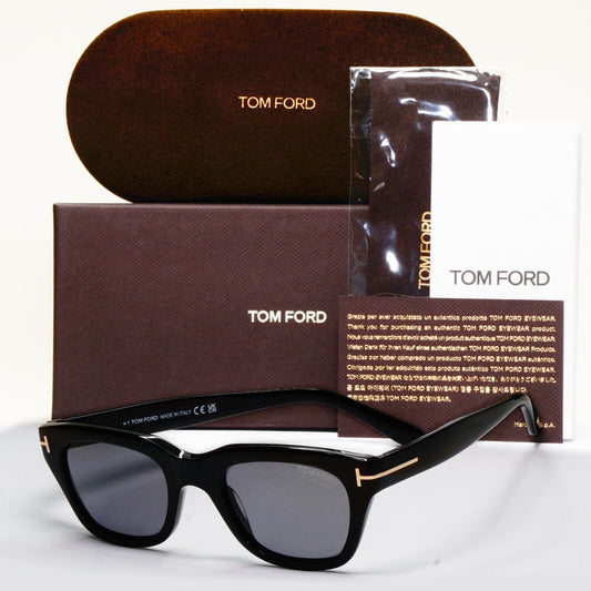 Tom Ford Sunglasses Snowdon Polarized Black Grey James Bond TF 237 FT0237 01D