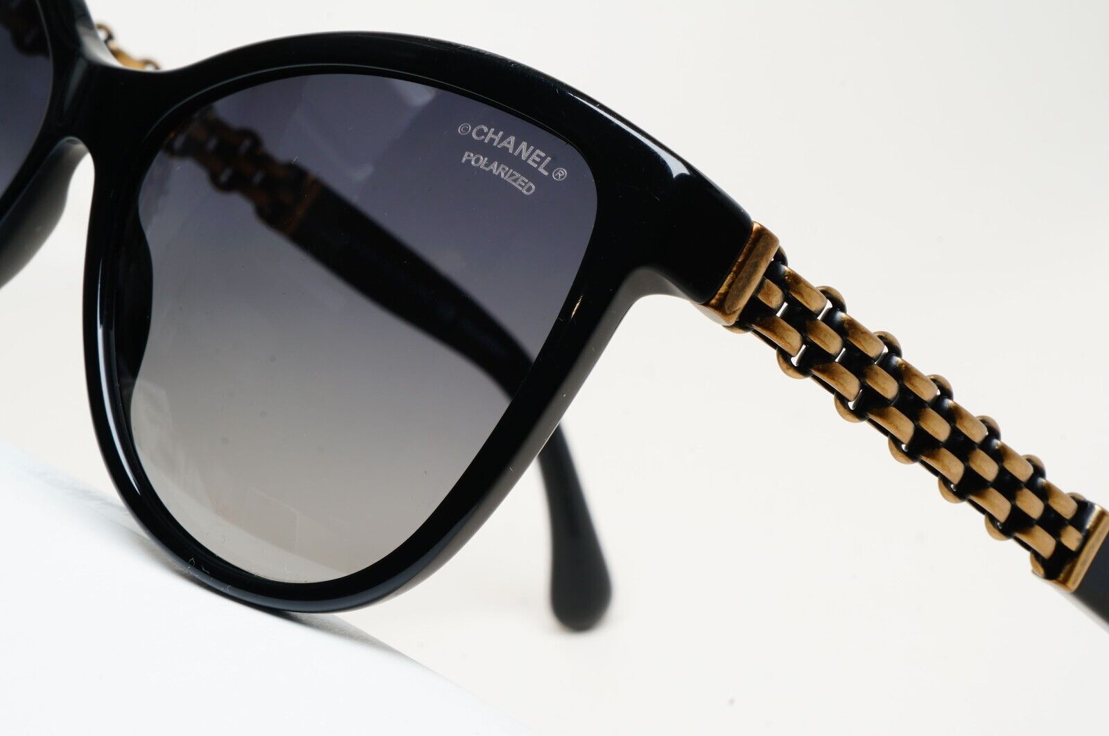 Chanel Sunglasses Polarized Black Chain Bronze Square 5326 c.501/S8 58mm 241124