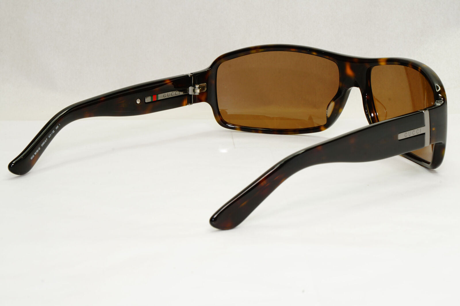 Gucci Sunglasses 2000 Vintage Brown Tortoise Wrap Square GG 1619/S 086X7 180124