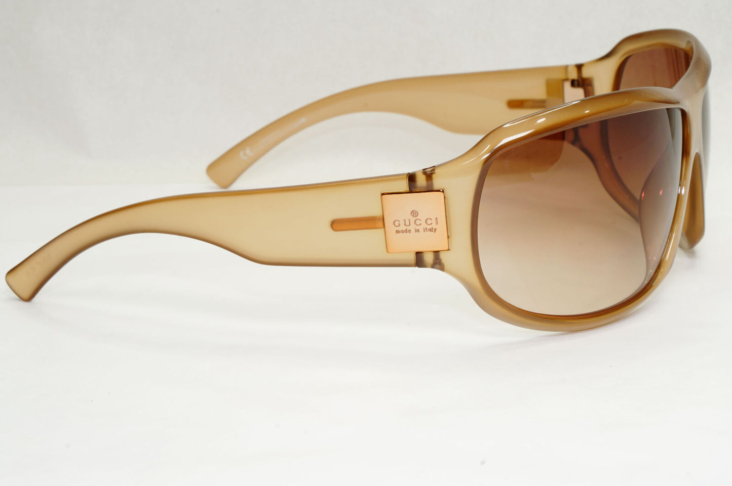 Gucci Sunglasses 2001 Vintage Brown Wrap Large Oversized GG 1562/S REP5E 270124