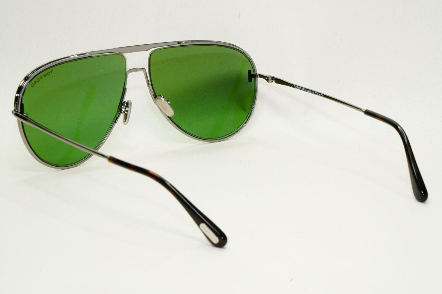 Tom Ford Sunglasses Theo Gunmetal Green Metal Pilot FT0924 TF 924 12N 60mm